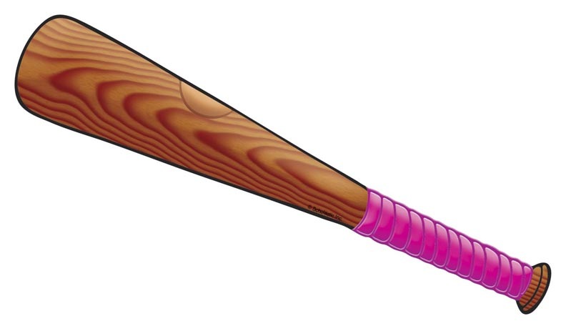 Pink Baseball Bat - Scholastic Printables