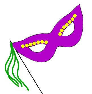 Mardi gras mask clip art