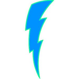 Blue lightning bolt clipart