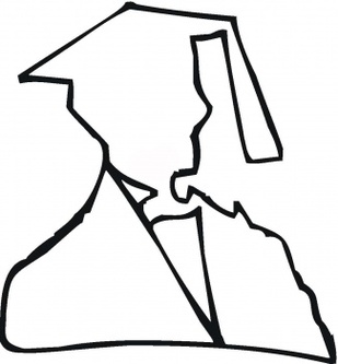 Graduation Cap Outline Clipart - Free to use Clip Art Resource