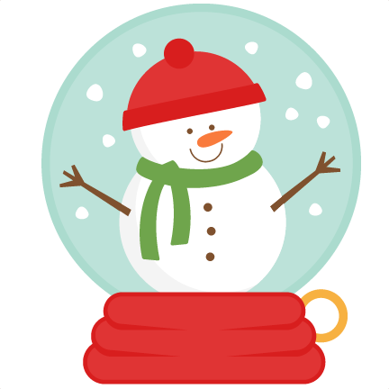 Snowman Snow Globe Clipart