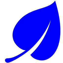 Free blue leaf icon - Download blue leaf icon