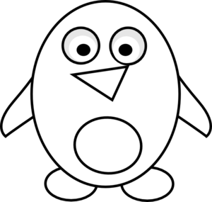 Cute penguin clipart outline - ClipartFox