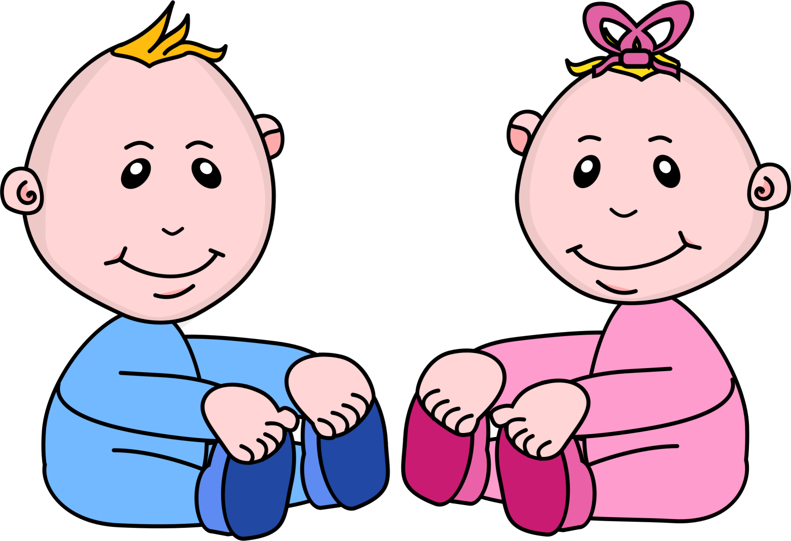 clipart bÃ©bÃ© fille et garÃ§on ilmages gratuites | FOTOMELIA