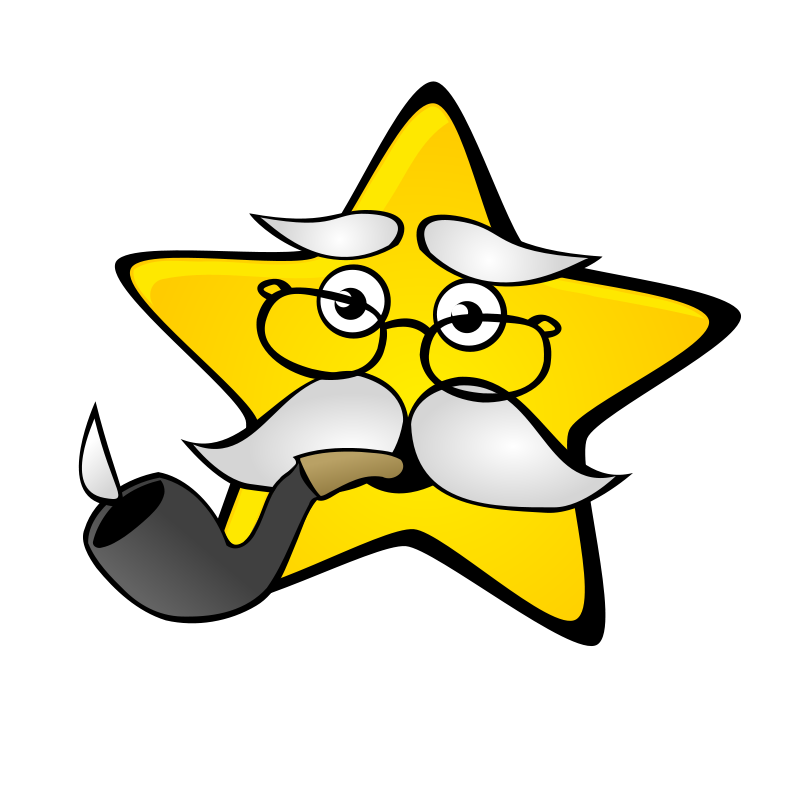 Clipart - Starry night: Star