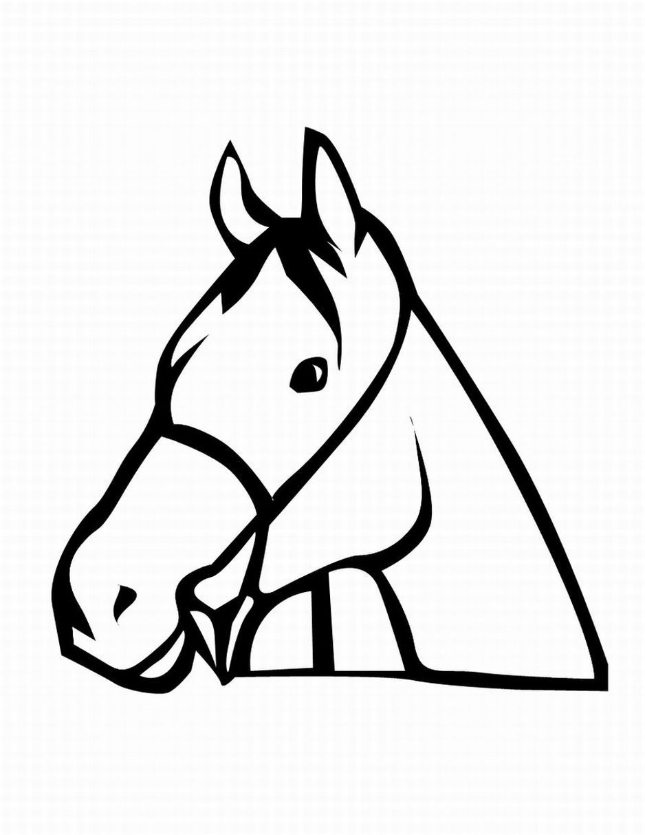 Coloring Pages Of A Horse Head