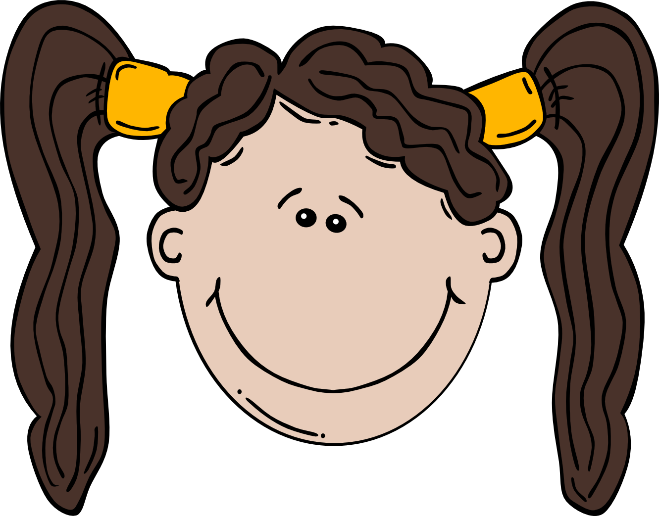 Clip Art: Girl face Cartoon 2 openclipart.org ...