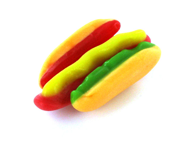 Gummi Hot Dogs - Candy you ate as a kid