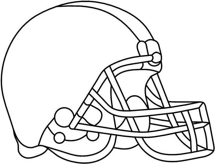 Football Helmet Stencil