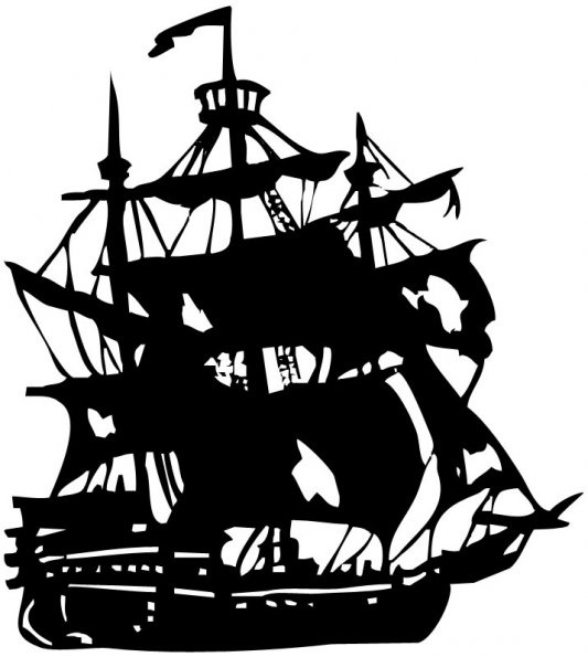 pirate ship | Stencil | Pinterest