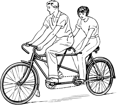 Tandem Bike Clipart