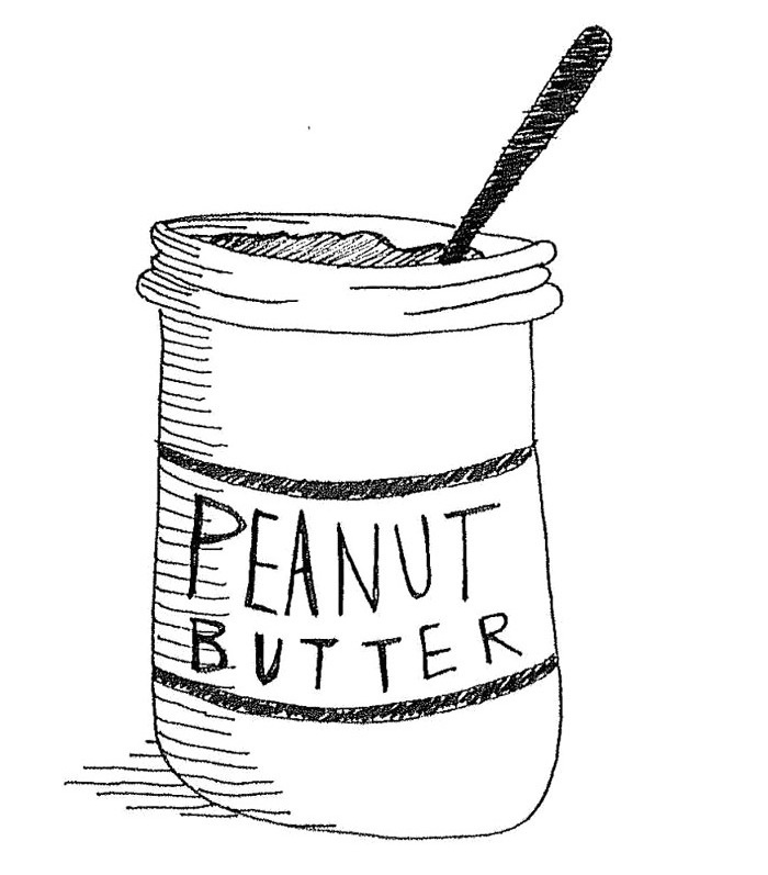 Peanut Butter Jelly Coloring Page