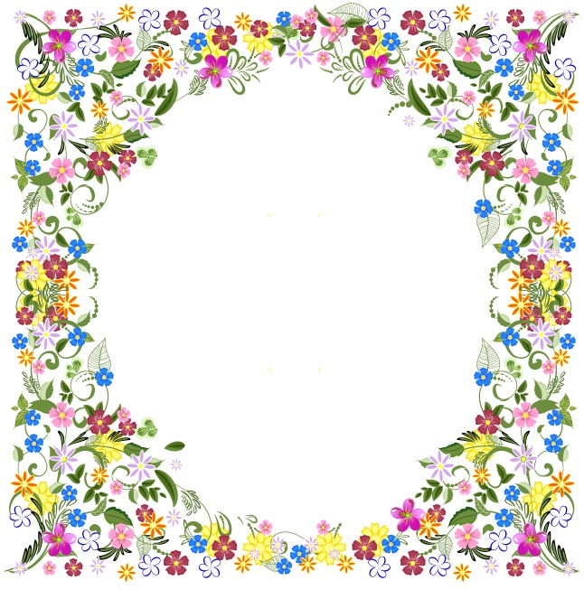 Flower frame beautiful design Flower vector free download