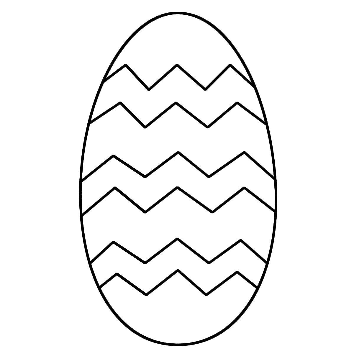 Easter Egg Template To Print - ClipArt Best