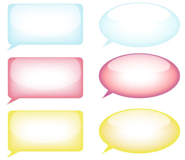 Speech Bubble Vector Illustrator Free | 123Freevectors