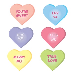 Conversation Heart Candy Clipart