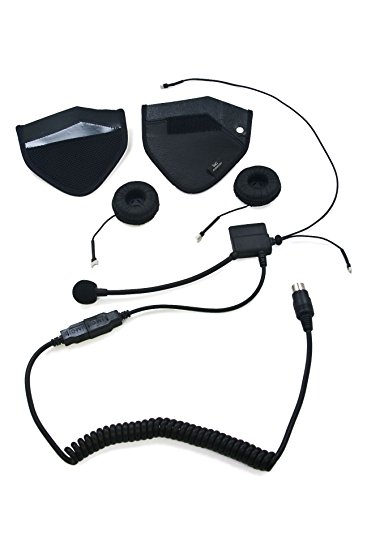 Amazon.com: IMC Motorcom HS-G170P Half Helmet Headset w/ Ear Pads ...