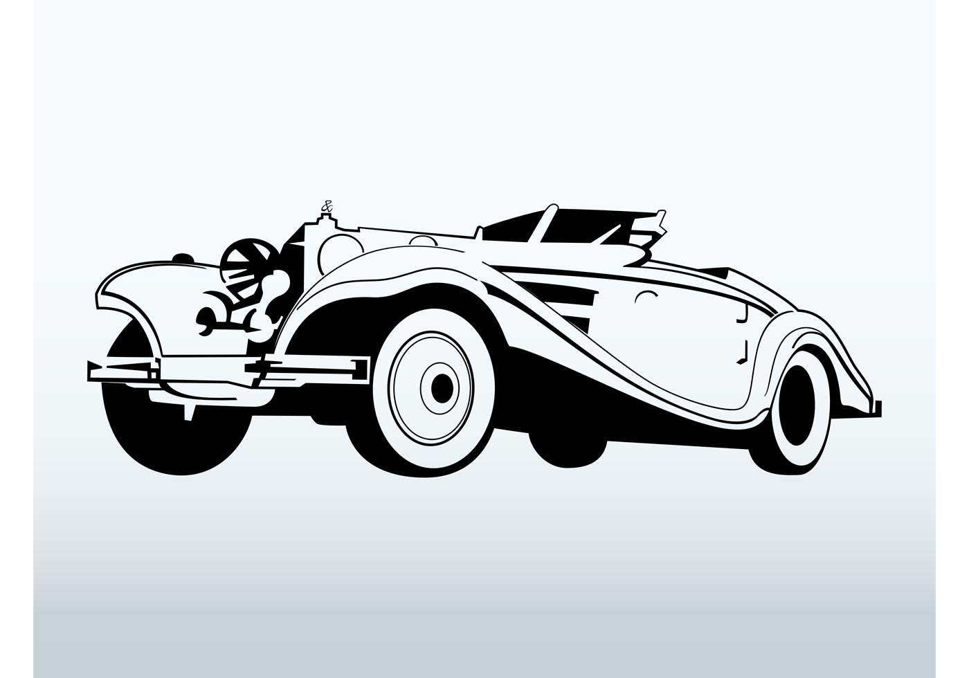 Classic Car Silhouette - Download Free Vector Art, Stock Graphics ...