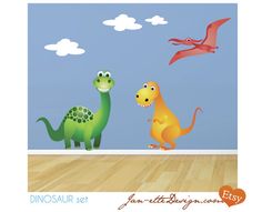 Murals, Nursery wall murals and Baby dinosaurs