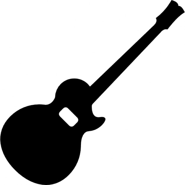 Acoustic guitar silhouette Icons | Free Download