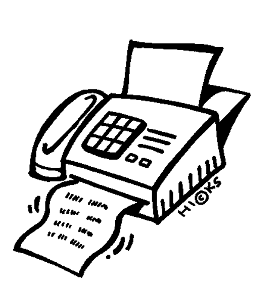 Clipart fax machine