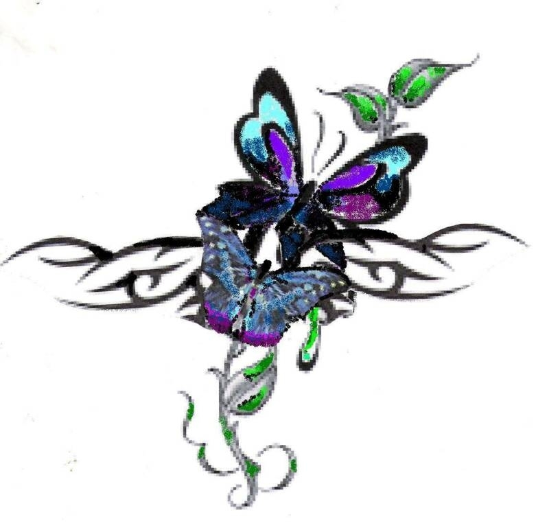 Free Butterfly Tattoo Stencils Free Images Of Butterfly Tattoos ...