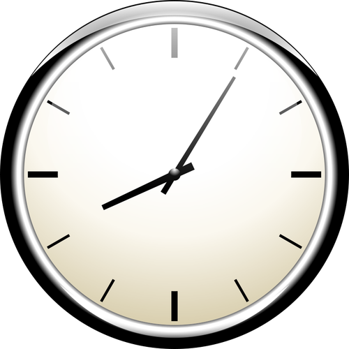 Analogue wall clock vector image | Public domain vectors