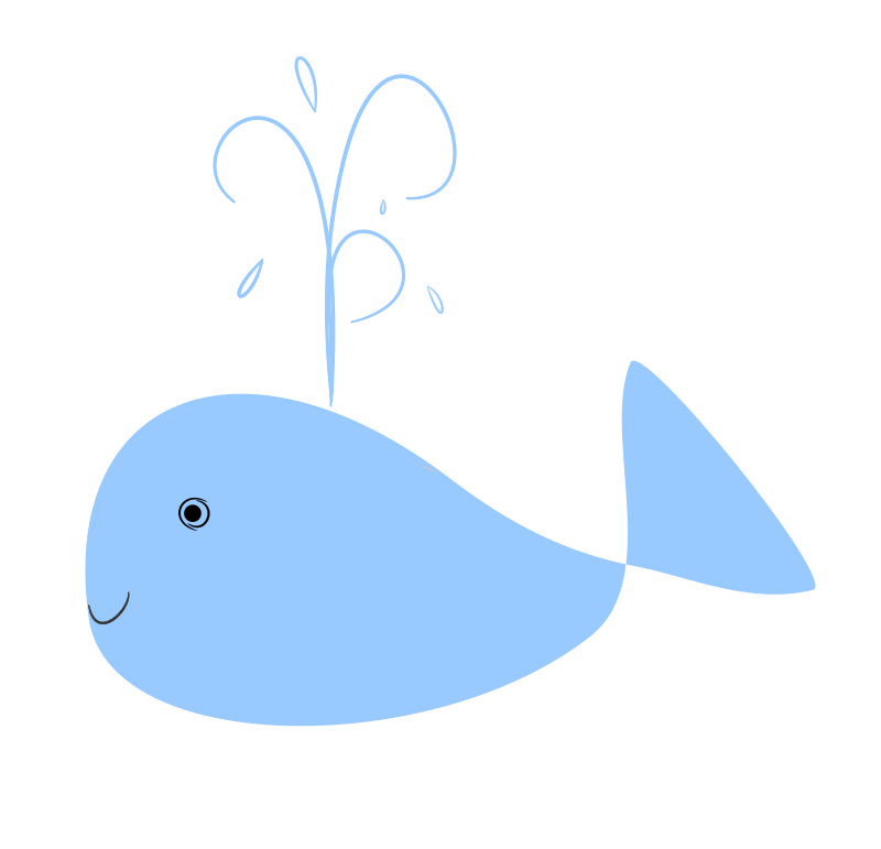 Clipart cute whale