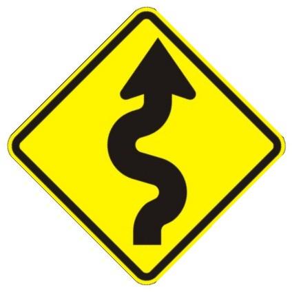 Hwy Construction Signs Double Arrow - ClipArt Best