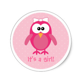 Cute Owls Cartoons For Girls Stickers | Zazzle