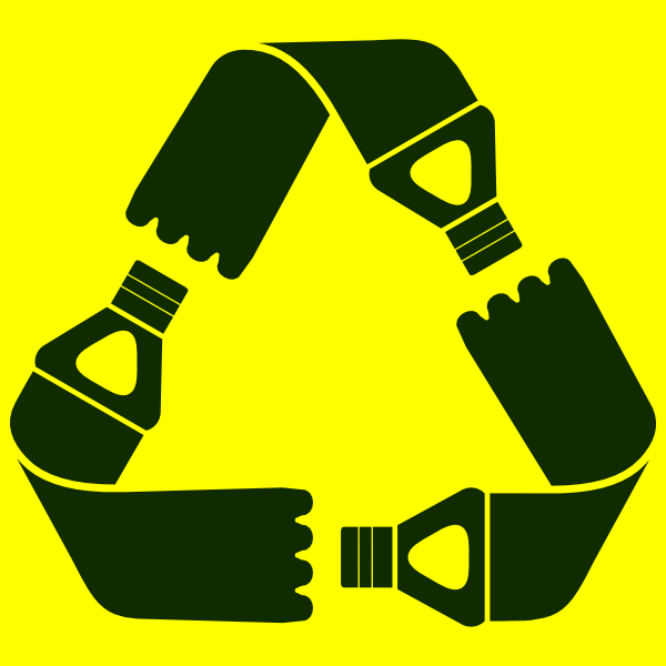 Plastic Bottles Clip Art Black And White Boy Recycling Plastic ...