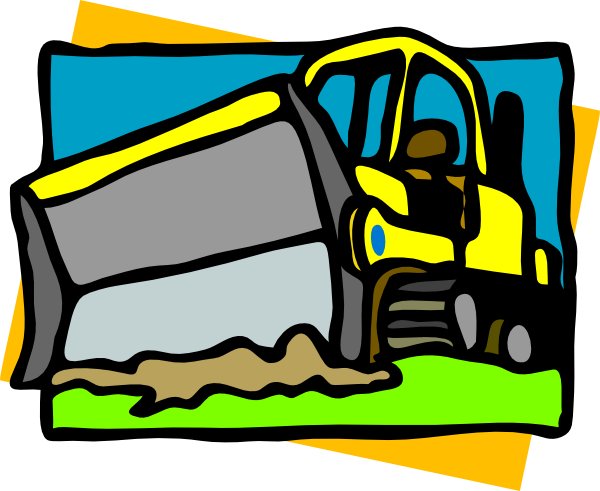 Cat Bulldozer Clipart