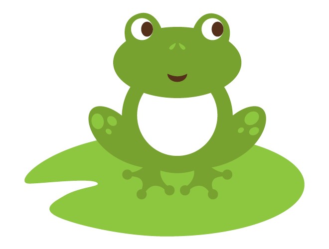 Free frog and lily pad clipart