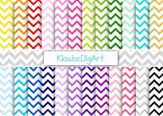 Green Pink Orange and Blue Rainbow Multicolored by KlouiseDigiArt