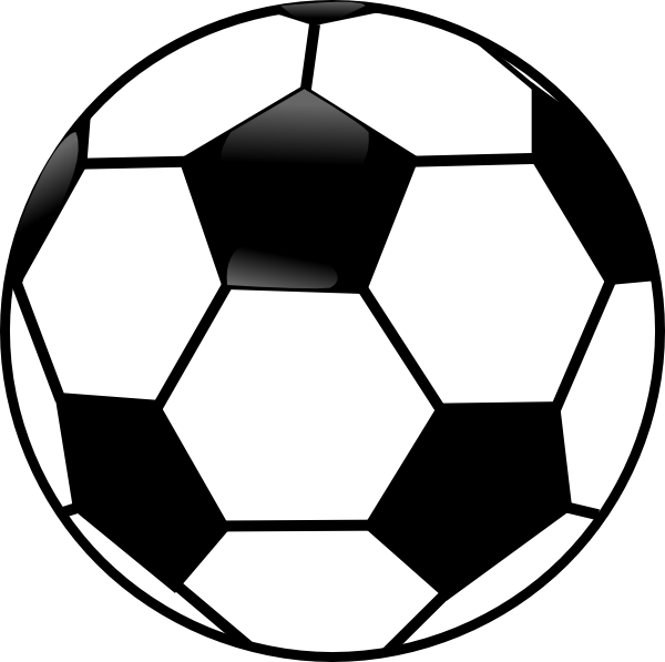 Black And White Football Clipart