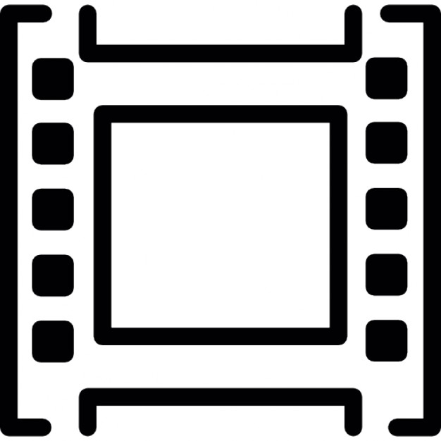 Single film strip outline Icons | Free Download