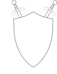 Blank shield clipart