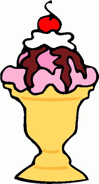 Ice cream sundae clip art