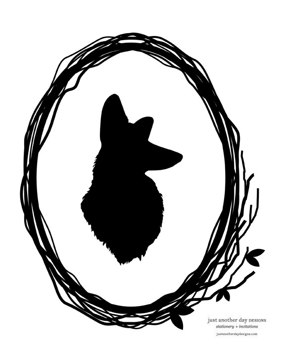 Fox Outline Clipart