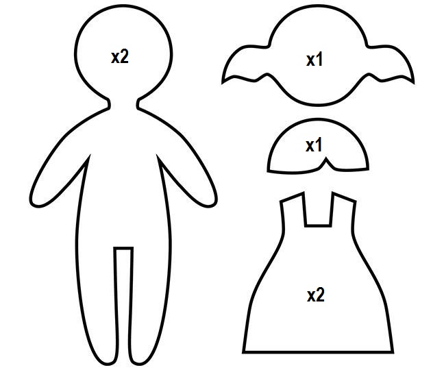 Best Photos of Basic Paper Doll Template - Free Paper Doll ...