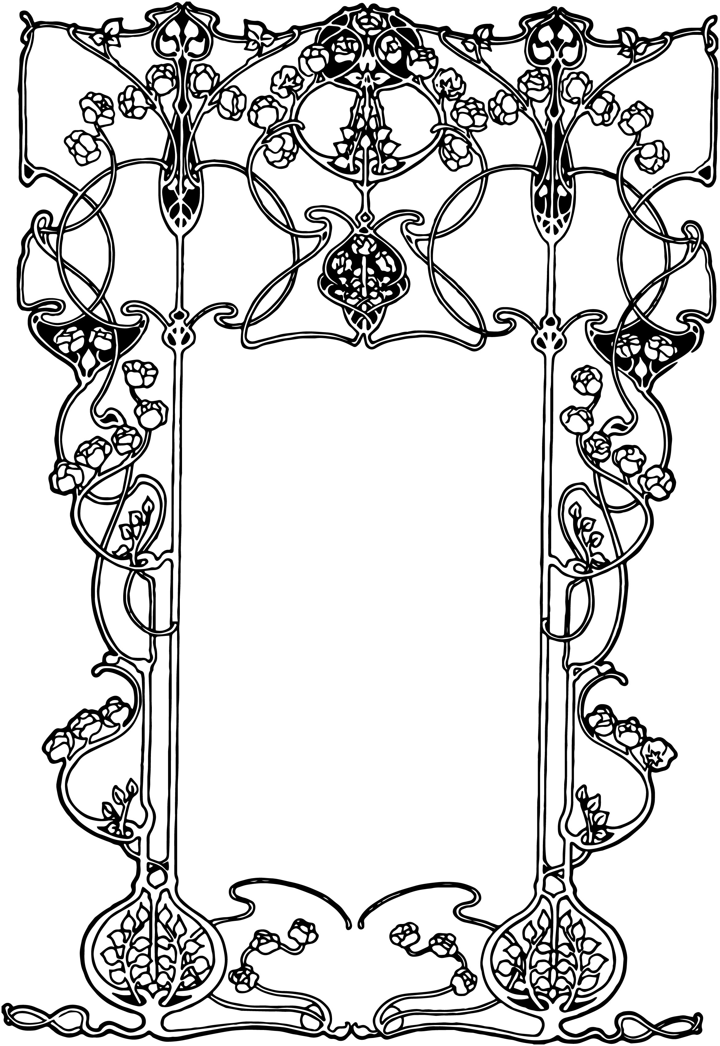 Art Nouveau Frame | Free Download Clip Art | Free Clip Art | on ...