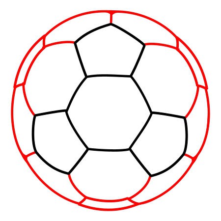 Soccer Ball Template. isolated soccer ball vector by megastocker ...