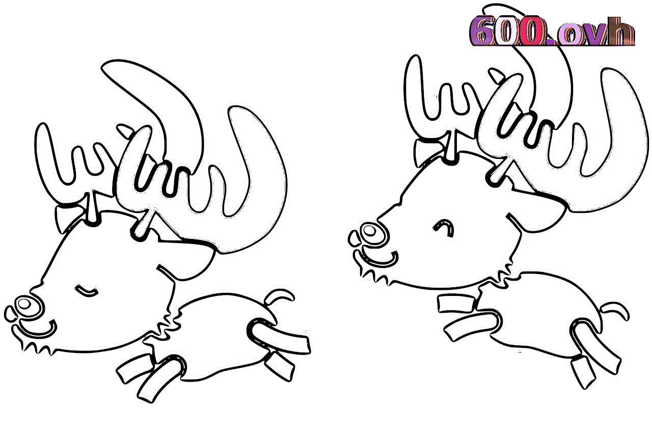 caribou coloriage - 600.ovh