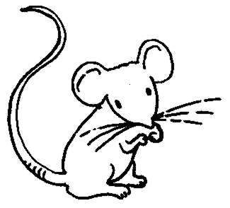 Mouse Black And White Clipart