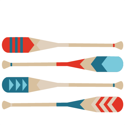 Canoe paddle clipart