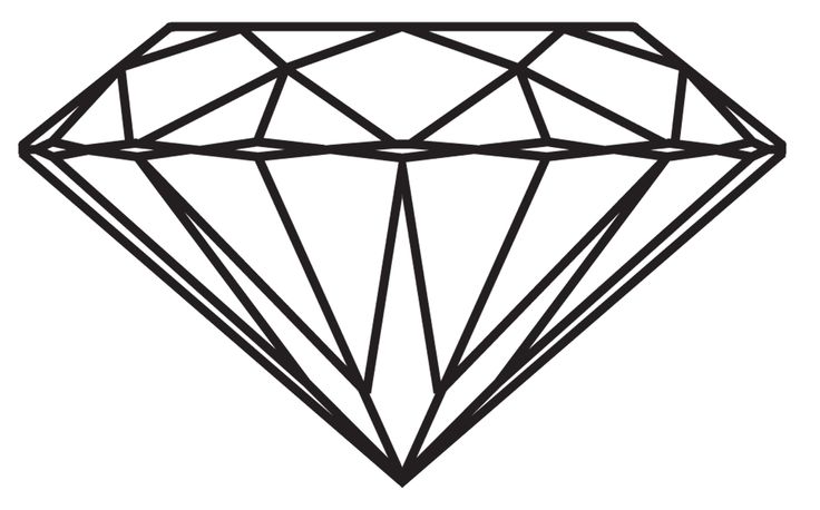 diamond pencil sketch