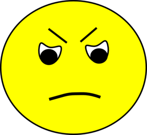 Angry face clip art free