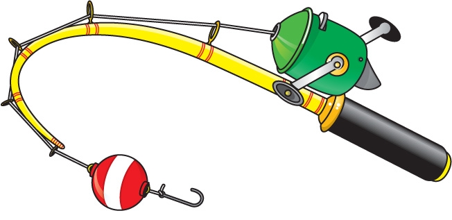 Fishing Rod With Fish Clipart