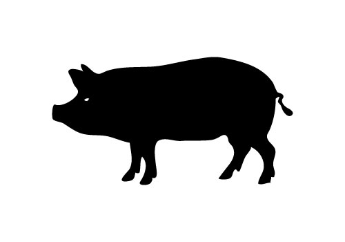 Pig Silhouette Clipart