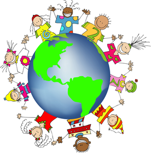 Free clipart children around globe no watermark - ClipartFox